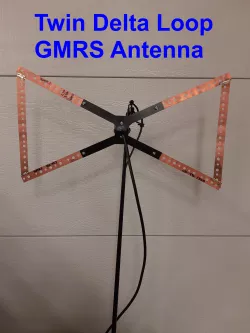 GMRS Twin Delta Loop Antenna