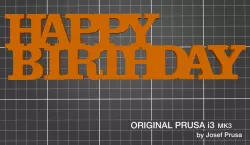 Happy Birthday Word Art