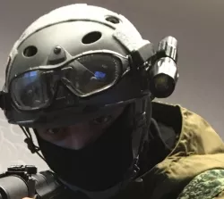 Helmet Flashlight mount for Airsoft