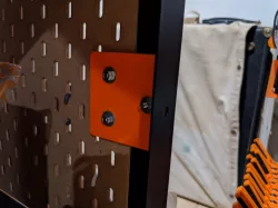 IKEA SKÅDIS Pegboard to IKEA BROR Trolley Mounts