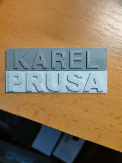 KAREL nametag