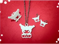 Kuromi  accessories (Necklace,Earrings,Ring)