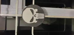 Large 2 manual color Punisher Medal