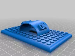 Lego plate with guard
