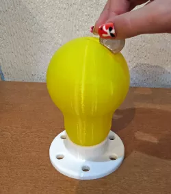 Lightbulb piggy bank