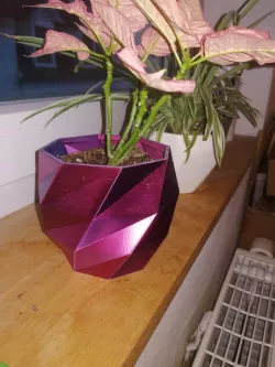 Low poly plant pot