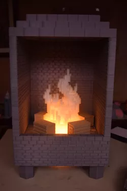 Minecraft/8-bit Led Fireplace 