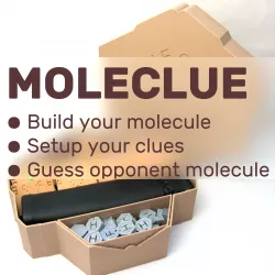 MOLECLUE – 3D Printable deduction boardgame