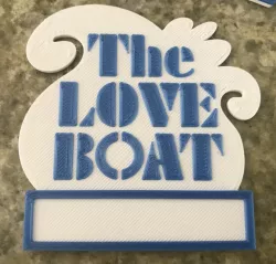 Multimaterial Loveboat Name Tag
