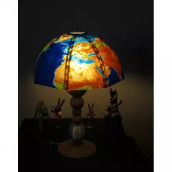 Northern hemisphere of Tellus Lamp