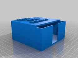 Paper cube box with "use the force" on top