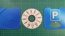 Parking disc/clock