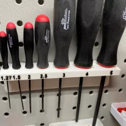 Pegboard Holder for Hex Drivers