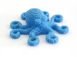 Pixel Octopus - Minimal Voxel Octopus