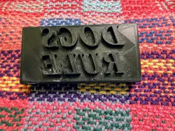 POTTERY STAMP DOGS RULE