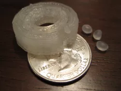 Printed bearing, non-printed balls