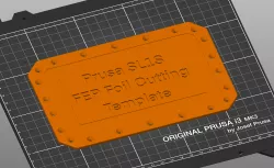 Prusa SL1S FEP Cutting Template
