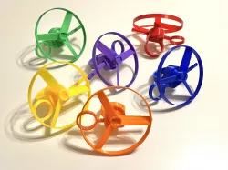 Pull Copter Finger Ring - Print in Place