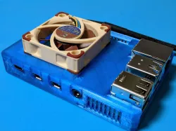 Raspberry Pi 4 B Low Profile 40mm FAN Case (Zip Tie Mountable)