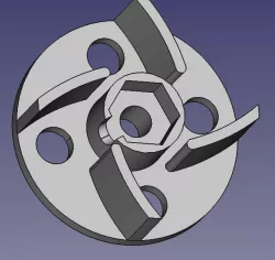 RC boat drive turbine rotor