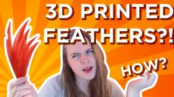 Realistic 3D Printed Feathers