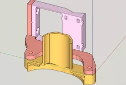 REDUX LowRider 2 MPCNC - Pen Holder (v2) MOUNTS CLOSER