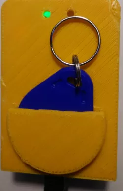 RFID keychain holder/reader