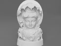 Shiva bust with Divine snake hood