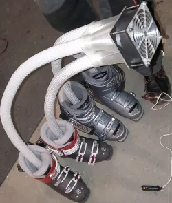 Ski boot dryer with 12VDC FAN 92x92mm