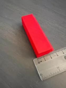 Small box with print in place hinge