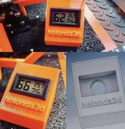 Stand for a Ali-Express humidity sensor / hygrometer display with and without marking holonda_3d