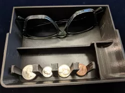 Tesla Model 3 console tray with coin holder
