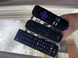 TV Remote Control Command Station (Holds 3 remotes)
