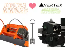 VERTEX3D.ORG MMU2S+ EXTRUDER & UNIT