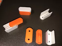 Wall holder for different cables / Cable clamp