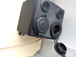 12 Volt car socket with switch