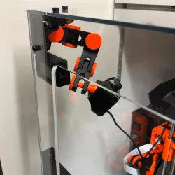 3dupfitters corner bracket with male link for articulating raspberry pi camera