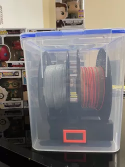 Adjustable V-Blocks for Dry Box Filament Storage