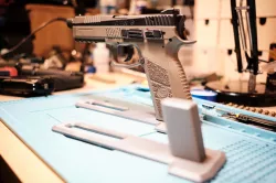 Airsoft pistol holder.