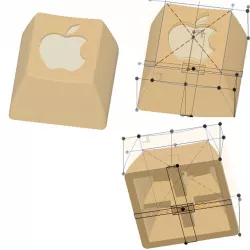 Alps AEK (Apple extended keyboard) keycap (number row)
