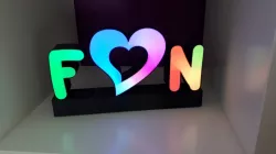 Battery case for LED letters