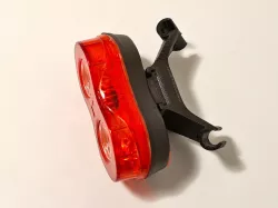 Bike Light Saddle Mount Remix with Zip Ties and Smaller Interlock