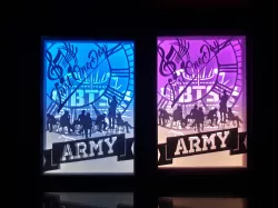 bts army lamp (lightbox)