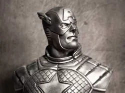 Captain American Bust (STL)
