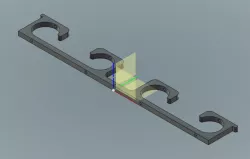Ceiling mount fishing rod rack