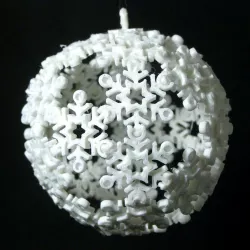 Christmas ball snowflake