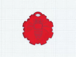 Cicada Crafts Keychain