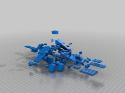 Clone Wars Lego Republic Gun Ship Exploded View