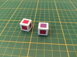 Color gaming dice