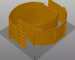 COVID-19 RC3.2 8 piece with 0.15 layer heigth for chamfers, 2 perimeters and 5% infill